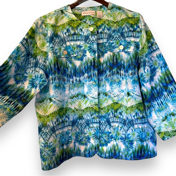 Plus Size Alfred Dunner Button Up Light Jacket - Picture 6 of 8